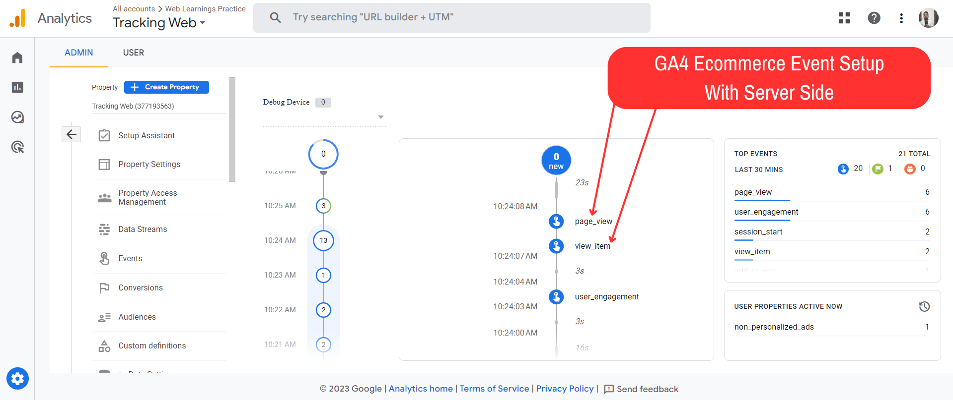 GA4 Ecommerce Event Setup With Server Side