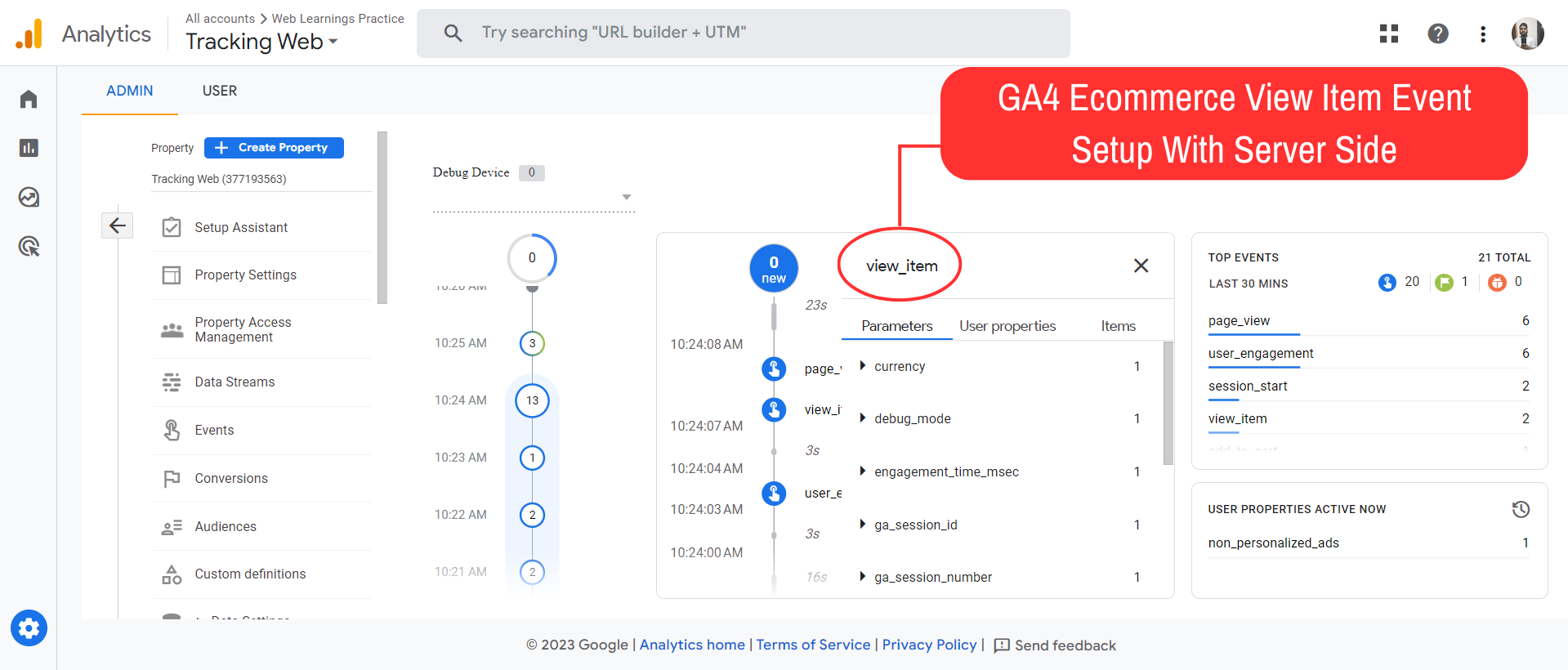GA4 Ecommerce View Item Event Setup