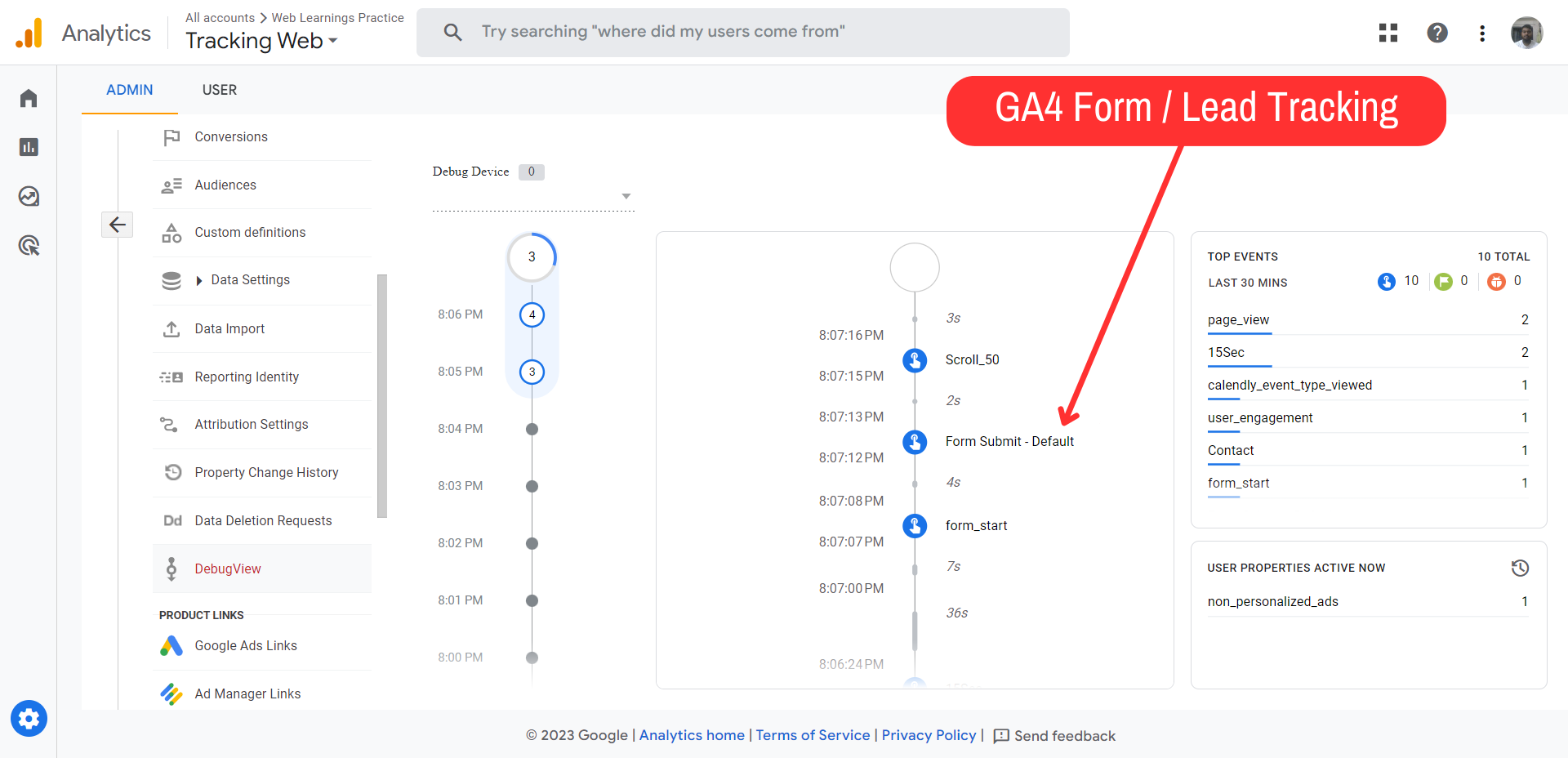 GA4 Form Lead Tracking